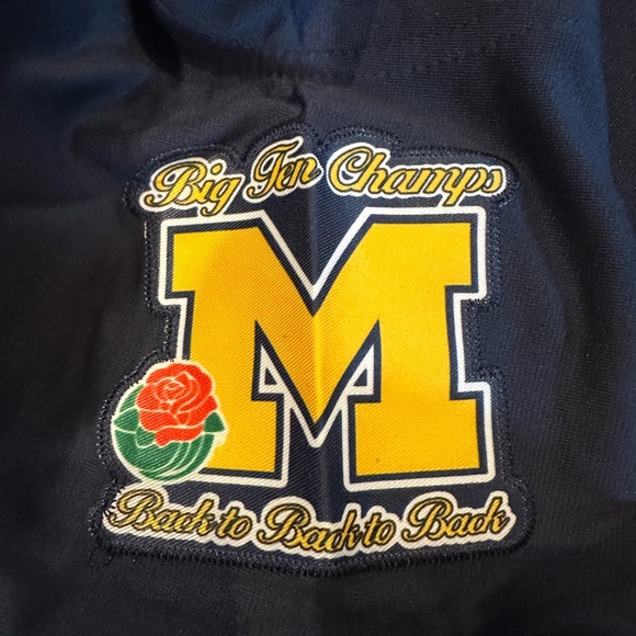 JJ McCarthy Michigan Wolverines Rose Bowl 2024 Blue Jersey Size S-XXL - Picture 7 of 9